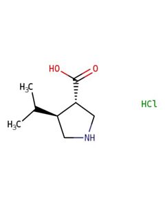 Astatech (3S,4S)-4-ISOPROPYLPYRROLIDINE-3-CARBOXYLIC ACID HCL; 5G; Purity 95%; MDL-MFCD29075691